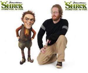 Puzzle Walt Dohm παρέχει τη φωνή του Rumpelstiltskin, στην τελευταία ταινία Shrek Forever Μετά